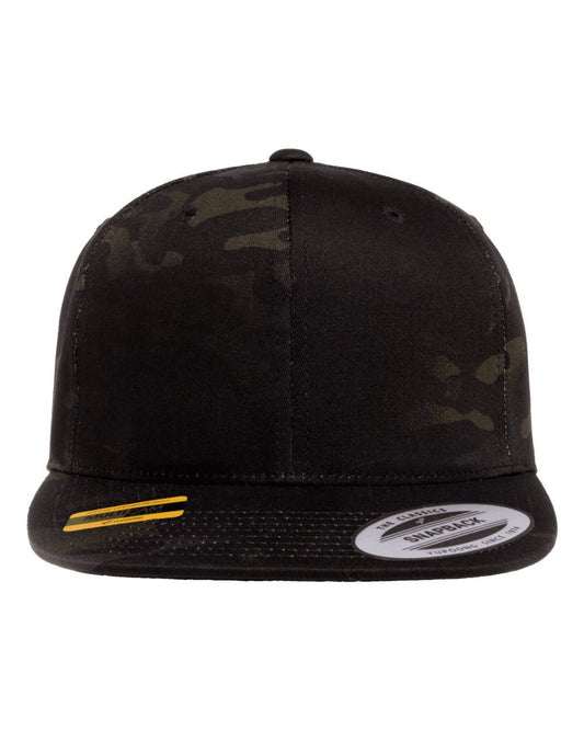 Premium Flat Bill Snapback Cap - 6089M