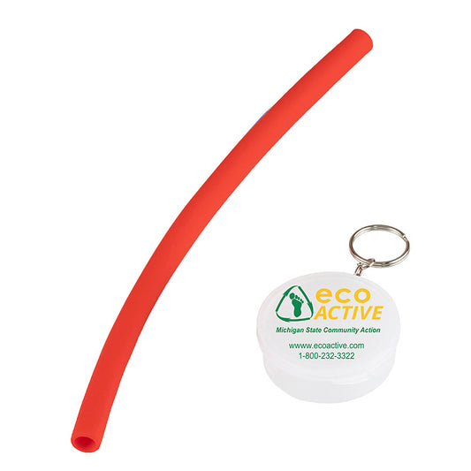 “Eco-Straw” 10” Reusable Silicone Straw