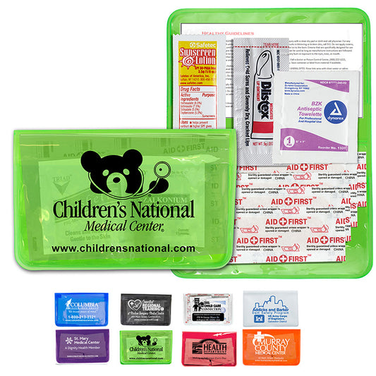 Trans Red "SUN-IS-FUN" 8 Piece Sun Relief First Aid Kit