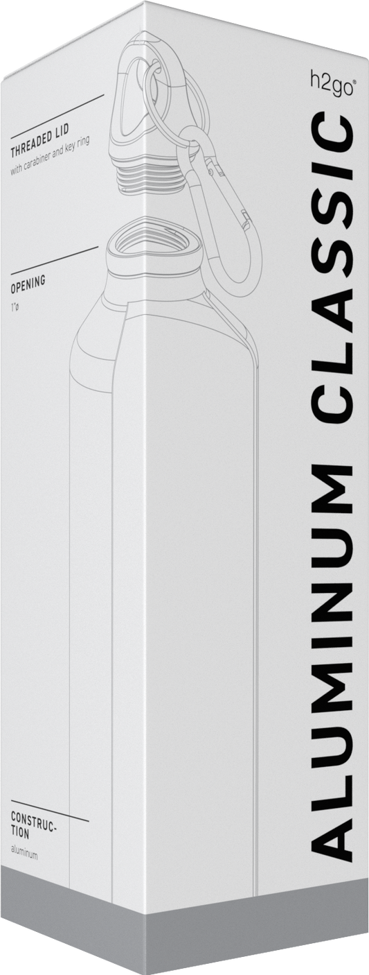 matte black 24 oz h2go aluminum classic