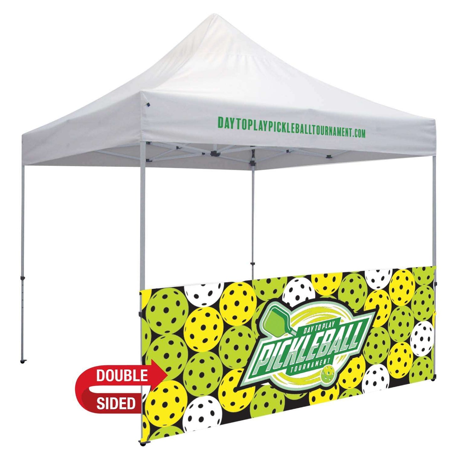 10' Tent Half Wall (Dye Sublimated, Double-Sided)