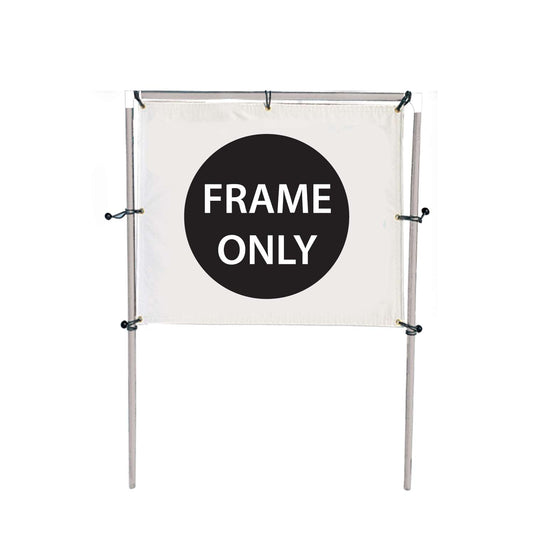 6'W x 5'H In-Ground Banner Hardware – Single Banner
