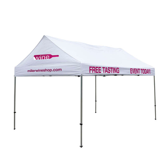 10' x 15' Premium Gable Tent Kit (Full-Color Imprint, 4 Locations)