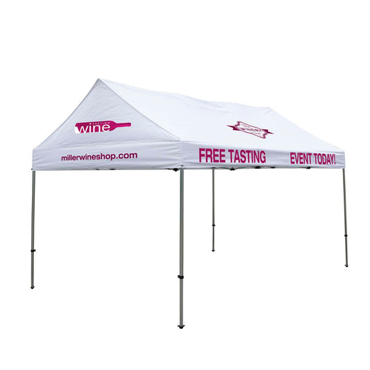 10' x 15' Premium Gable Tent Kit (Full-Color Imprint, 5 Locations)