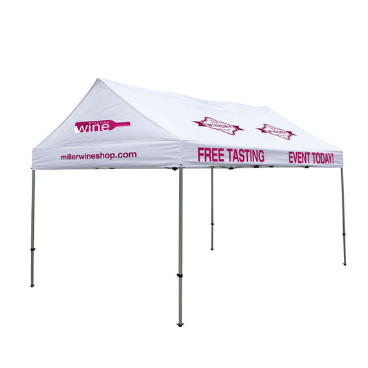 10' x 15' Premium Gable Tent Kit (Full-Color Imprint, 11 Locations)