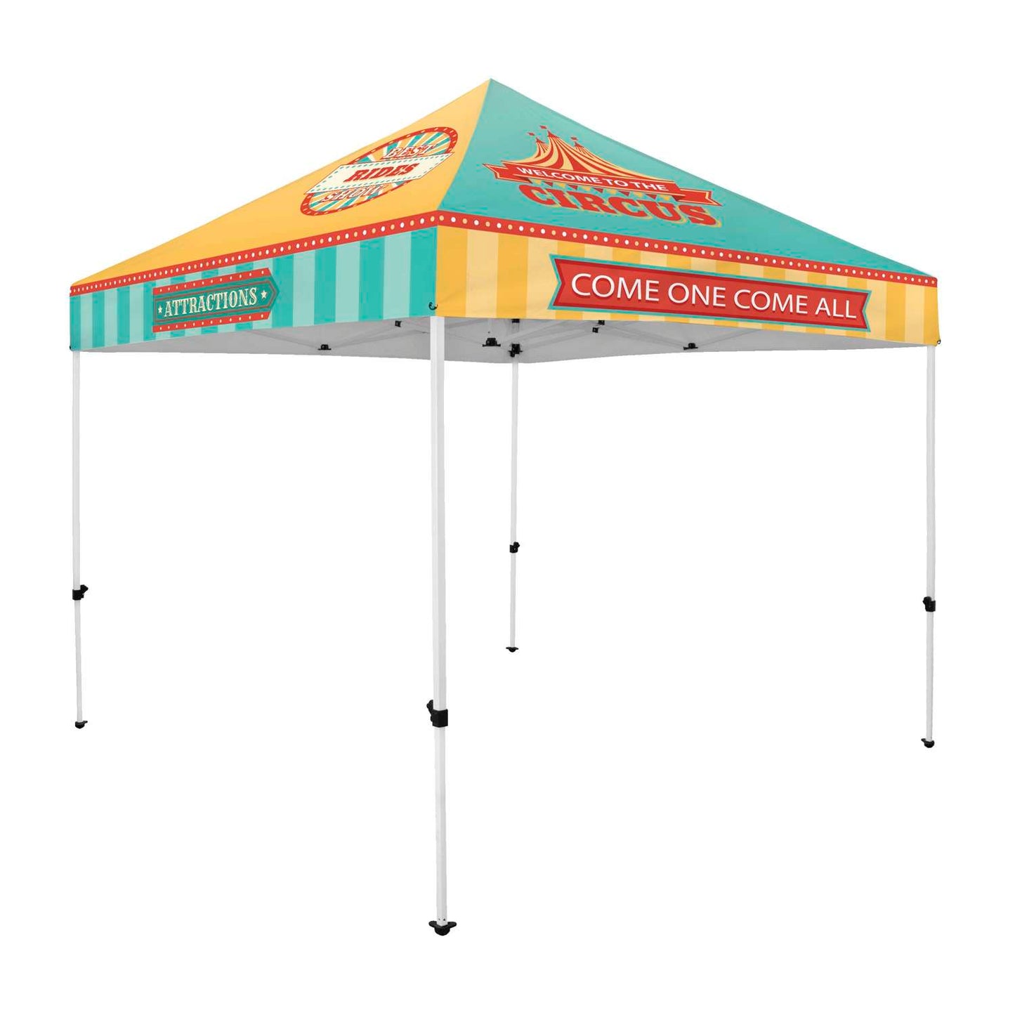 10' Economy Plus Tent Kit (Dye Sub Full-Color Full-Bleed)