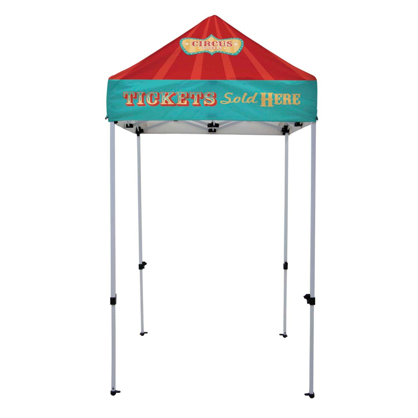 5' Economy Plus Tent Kit (Dye Sub Full-Color Full-Bleed)