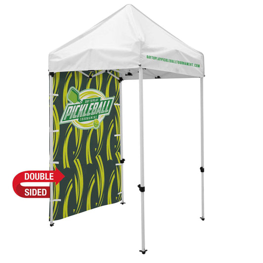 5' Economy Tent Full Wall (Dye Sublimated, Double-Sided)