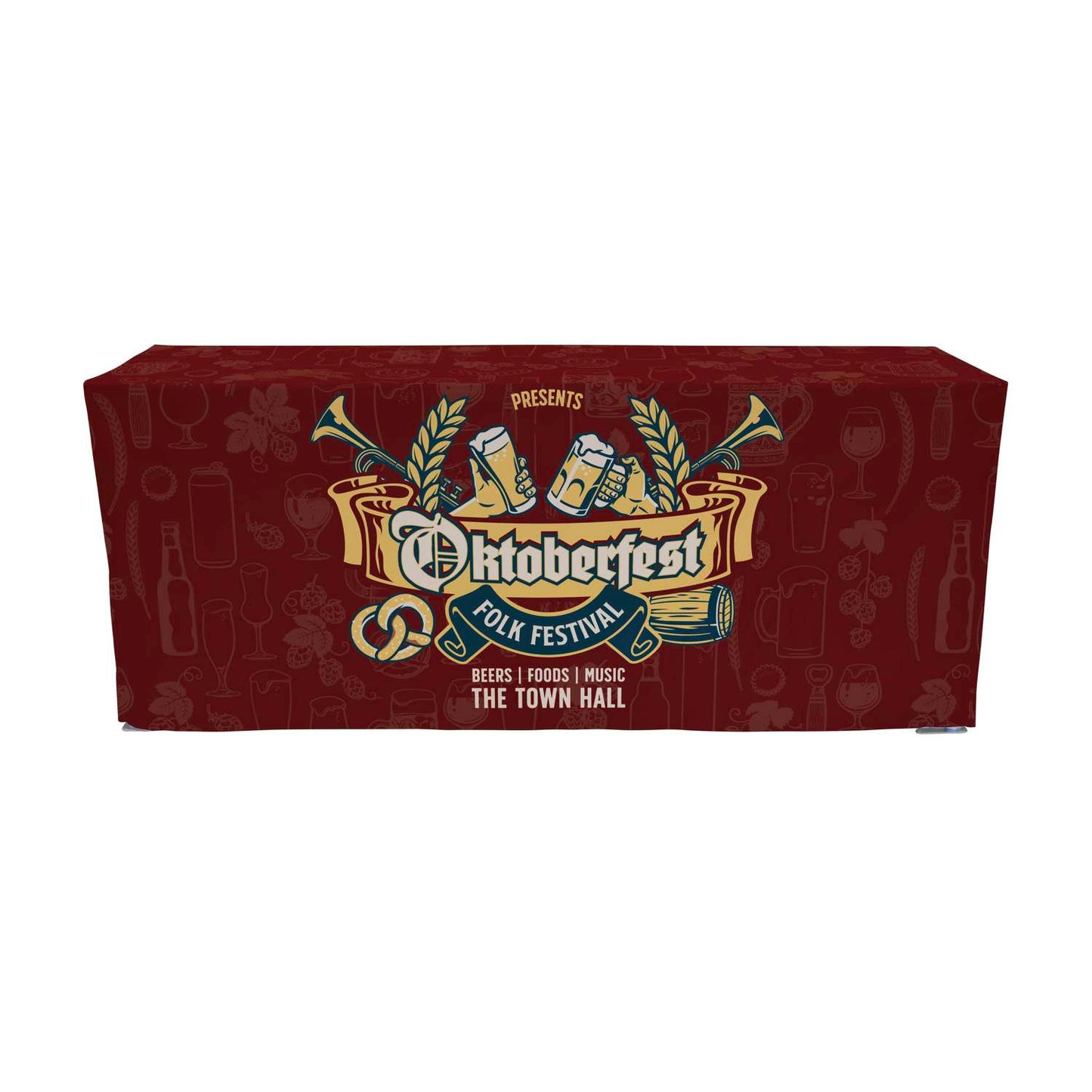 32"H x 77.5"W Pop-Up Table & Fitted Dye Sub Throw Kit