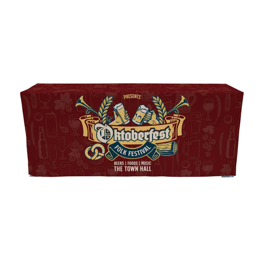 32"H x 77.5"W Pop-Up Table & Fitted Dye Sub Throw Kit