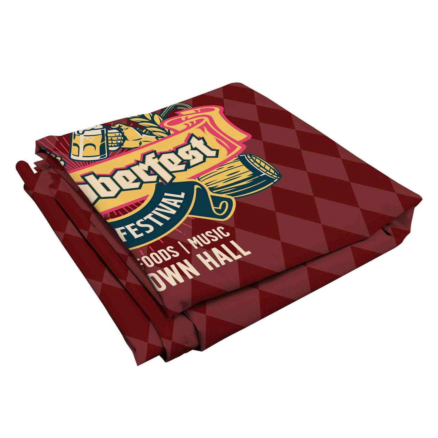 38.5"H x 115"W Pop-Up Table Fitted Dye Sub Throw