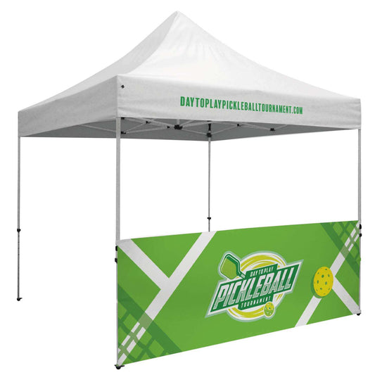 10' Deluxe Tent Half Wall Kit UV-Printed Single-Sided