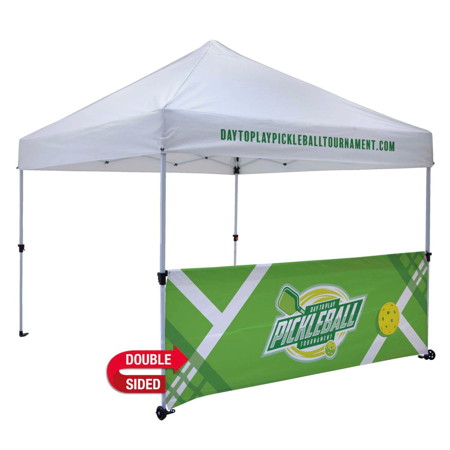 10' Omni Tent Half Wall Kit UV-Printed Double-Sided