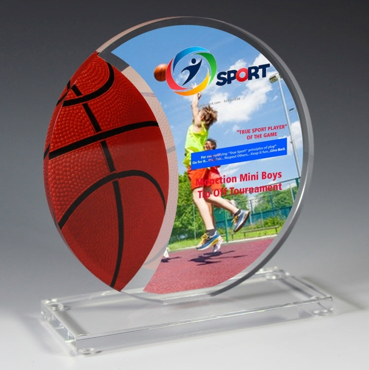 Basketball Achievement Award - 4 Color Process - (5¾" x 6¼")
