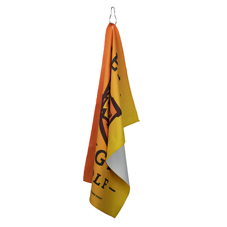 "The Eagle" Full-Color Waffle Weave Golf Towel