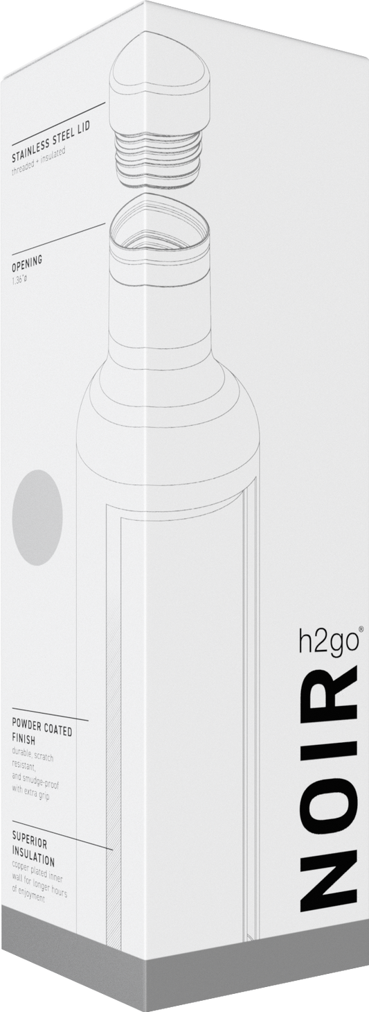 matte black 25 oz h2go noir - powder