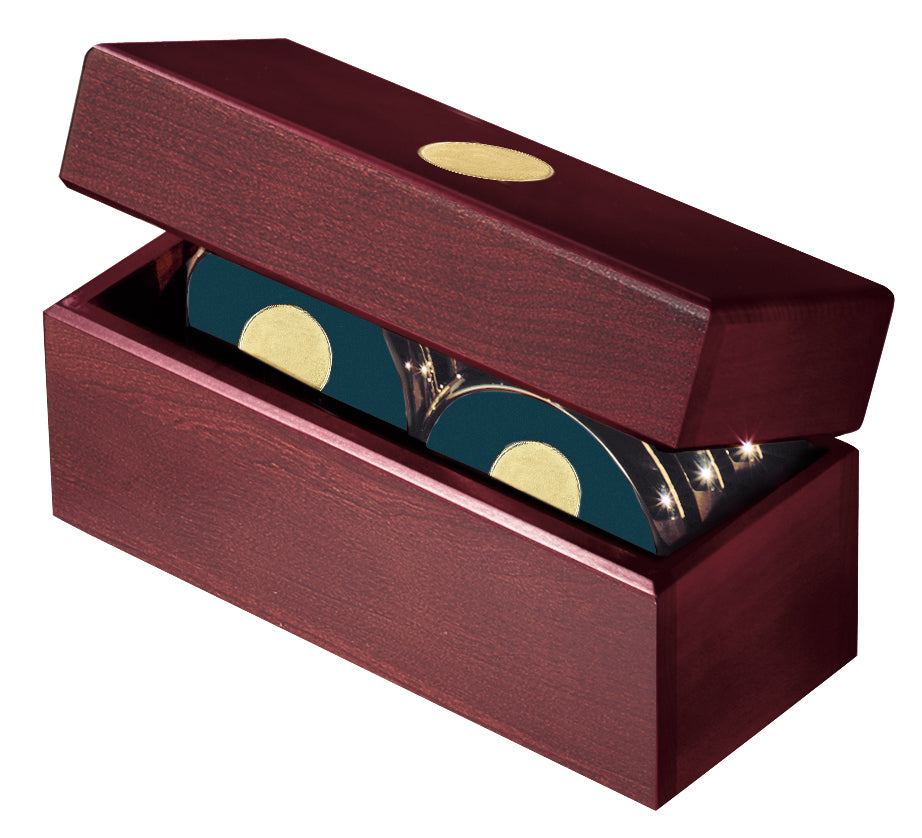 JAFFA® Six Coasters with Solid Cherry Chest