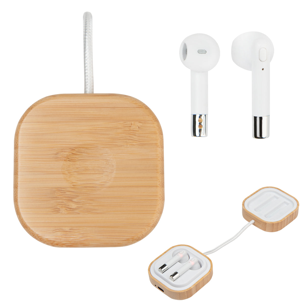 Bamboo Wireless Earbuds & Watch Charger