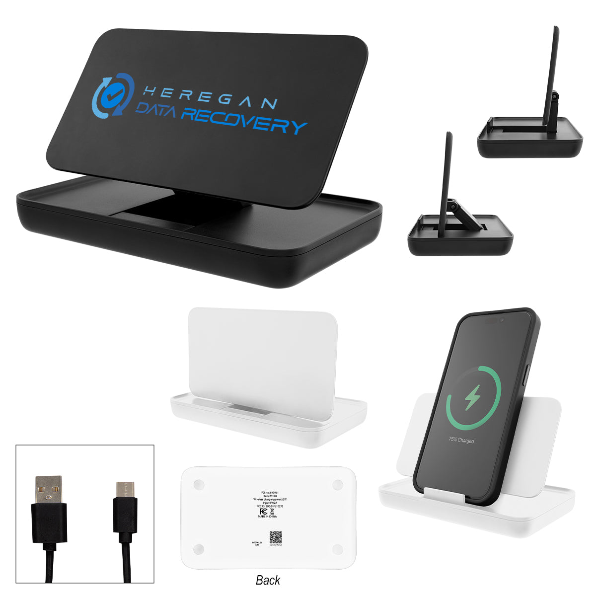 BLACK Rabs Folding Wireless Charger & Stand
