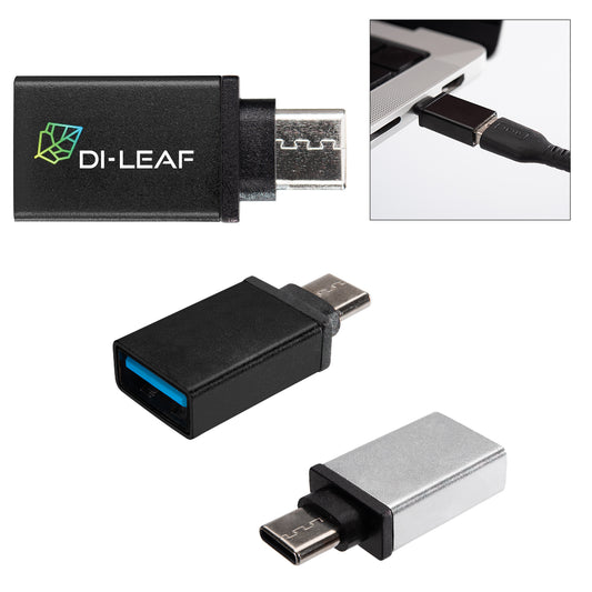 METALLIC BLACK USB-A To Type-C Adapter