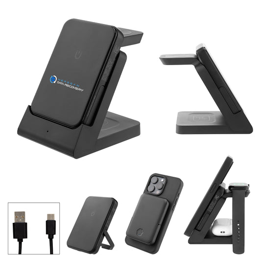 BLACK 5,000 mAh Magnetic Power Bank & Watch Dock
