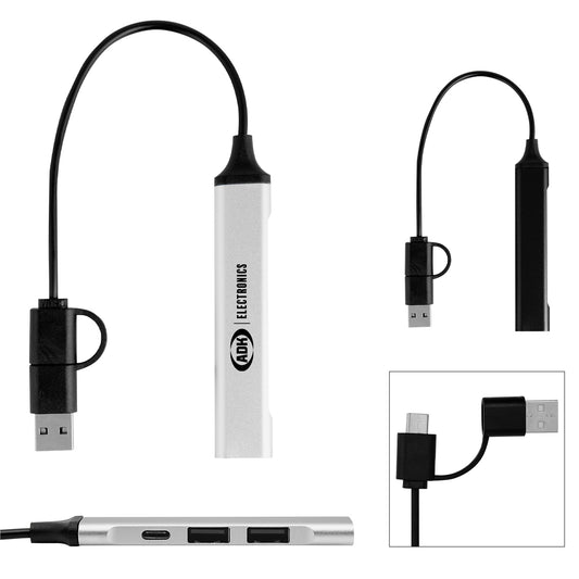 BLACK Triple Port Recycled Charging Hub