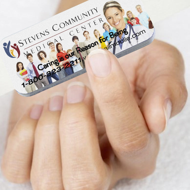 “Smile File” Rectangle Shaped Multi-Color Thick Foam Nail File