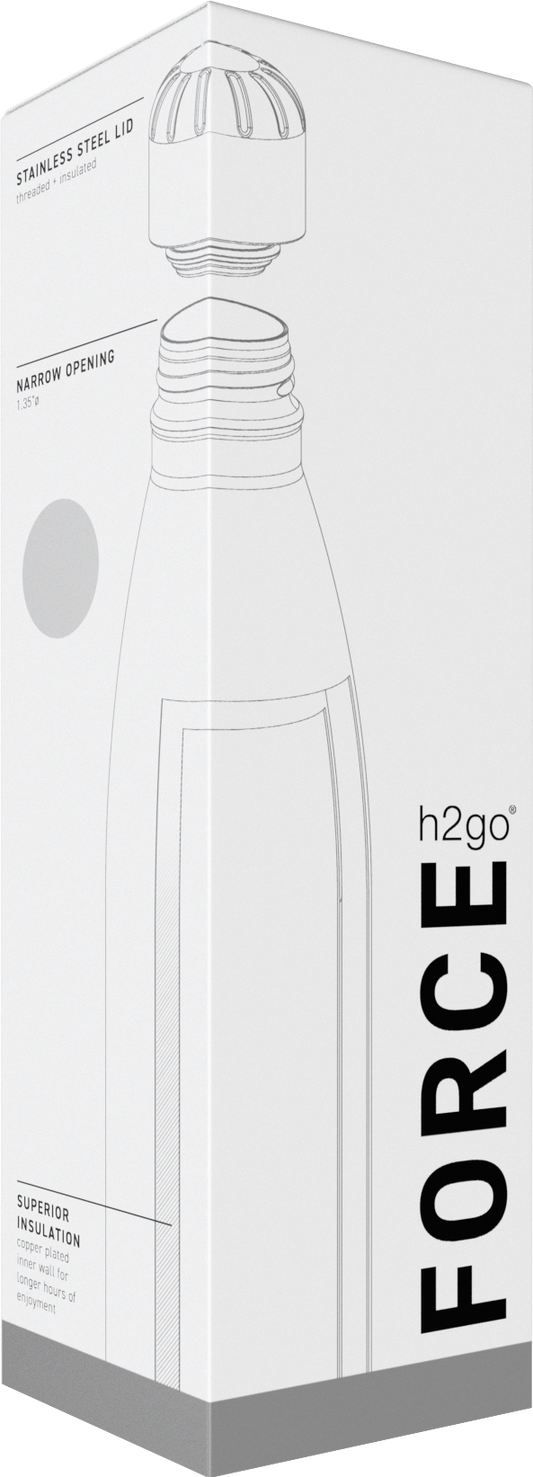 matte gray 26 oz h2go force