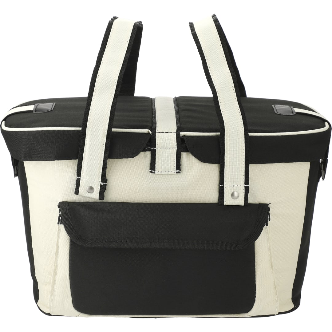 Tan Picnic Basket 24 Can Cooler
