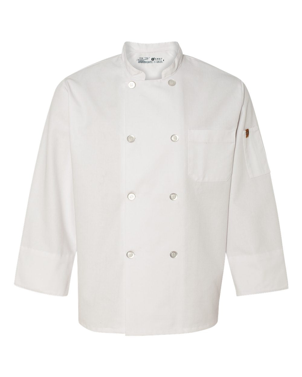 Button Chef Coat with Thermometer Pocket - 0413