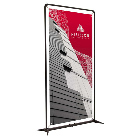 4.5' FrameWorx Banner Display Kit (Single-Sided, 13 oz. Smooth Scrim Vinyl)