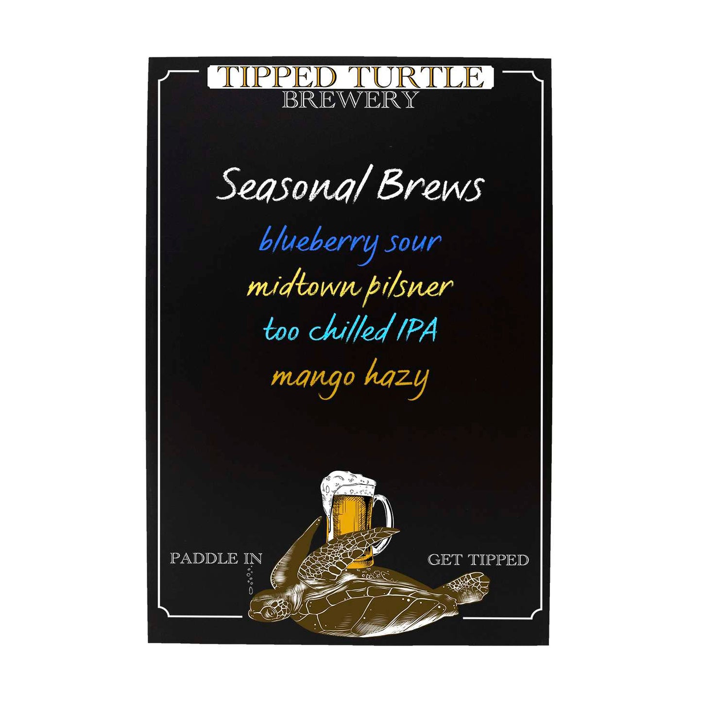 32" Deluxe A-frame Imprinted Chalkboard Insert