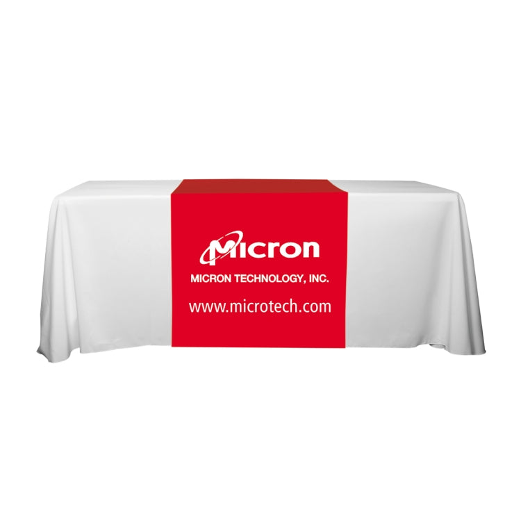 "Roger Six" 60" L Table Runners (Spot Color Print) / Accommodates 3 ft Table and Larger