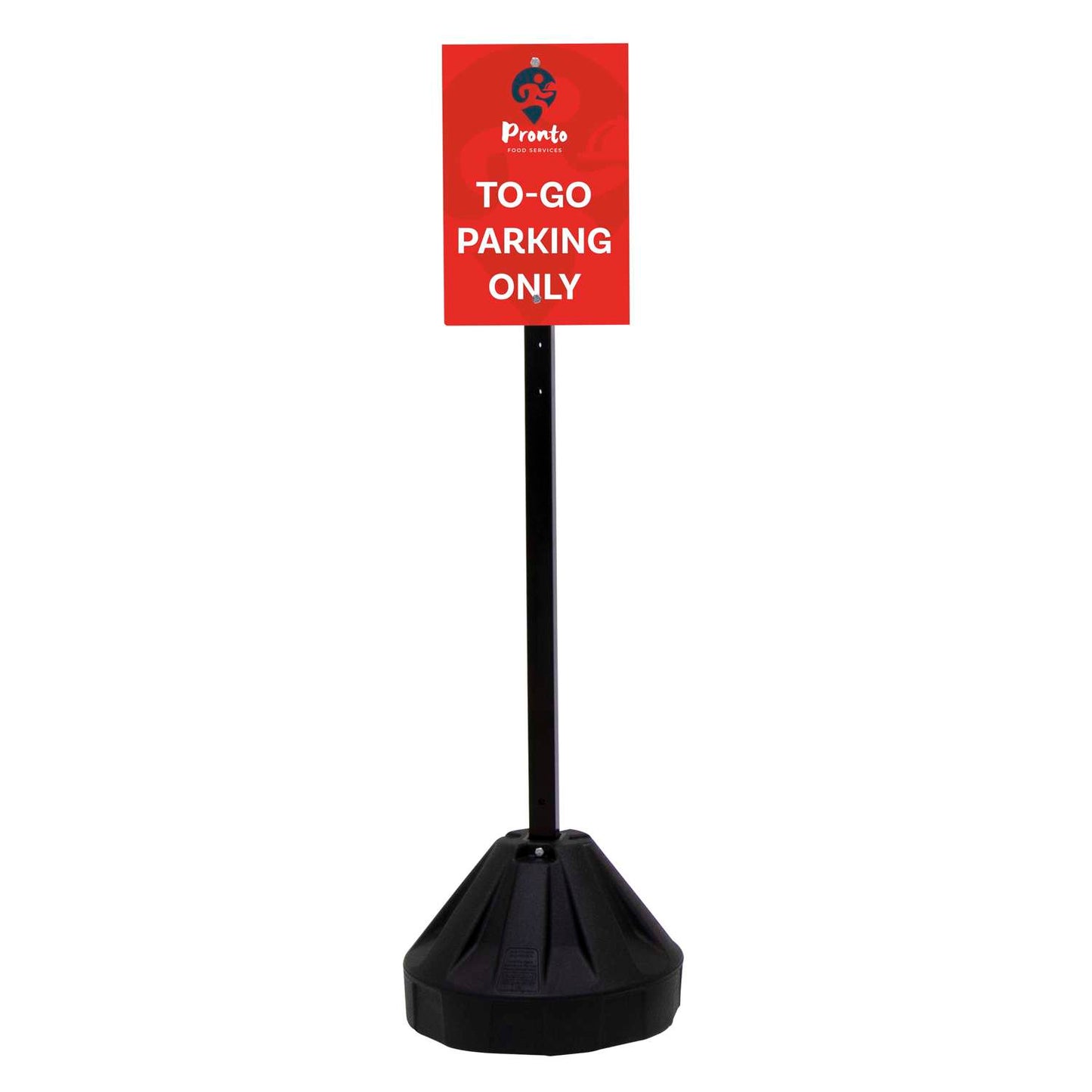 60" Rover Portable Sign Post Single-Sided Kit