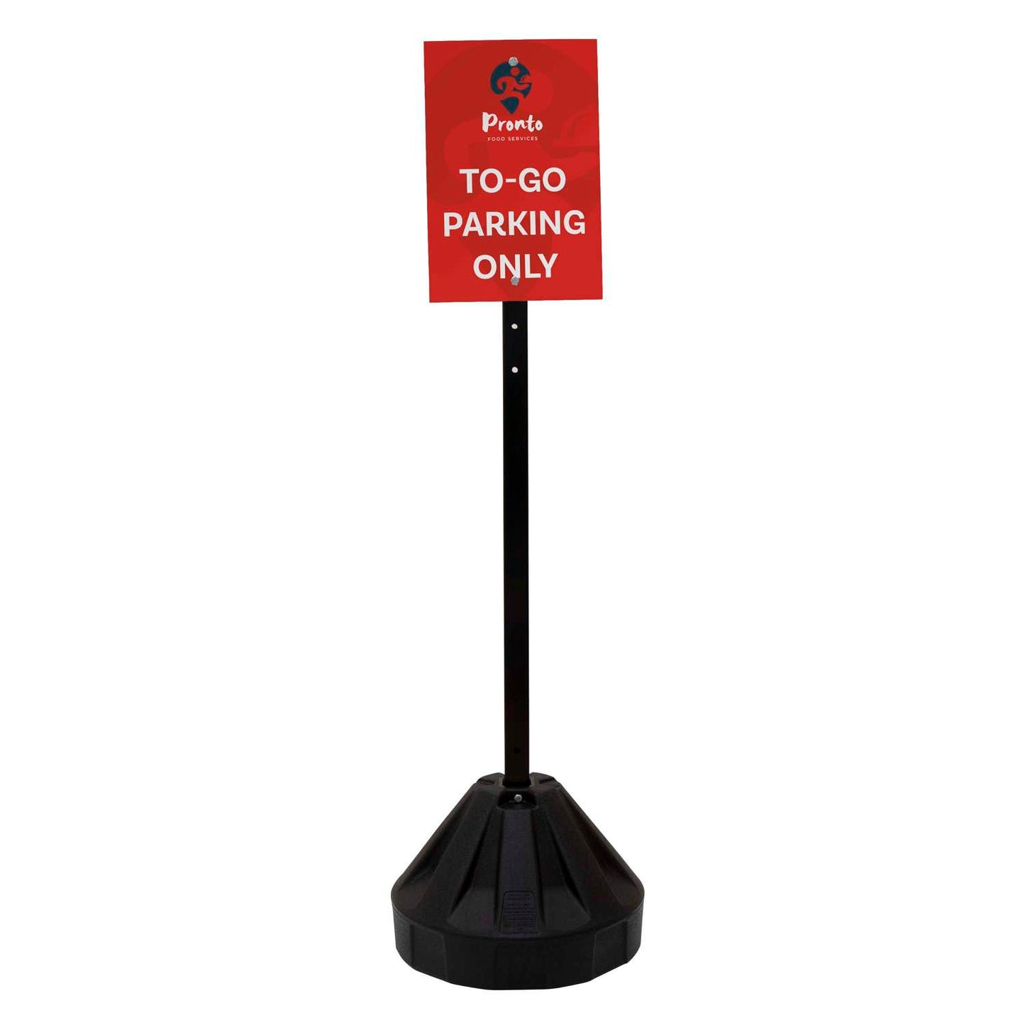 60" Rover Portable Sign Post Double-Sided Kit