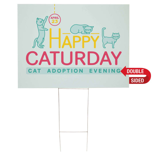 36" x 24" Corrugated Plastic Sign Kit (Double-Sided)