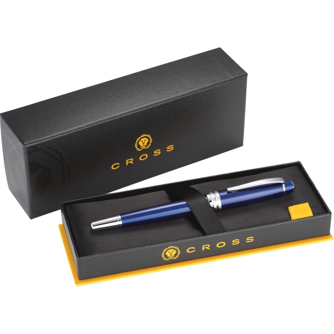 Front View of Blue Cross® Bailey Blue Lacquer Roller Ball
