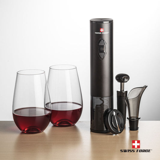 Swiss Force® Opener Set & Boston Stemless Wine