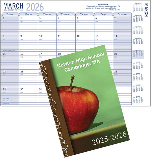 FULL COLOR 7X10 ACADEMIC MONTHLY PLANNER