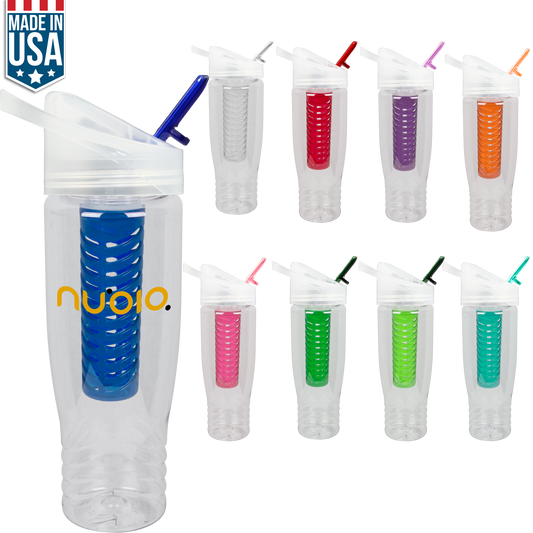 Blue 28 Oz Polyclean Color Fruit Fusion Water Bottle