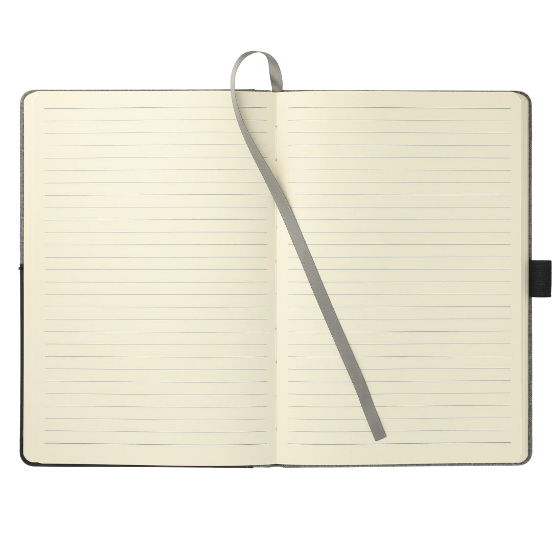 Gray FSC® Mix 5.5" x 8.5" Siena Heathered Bound Journal
