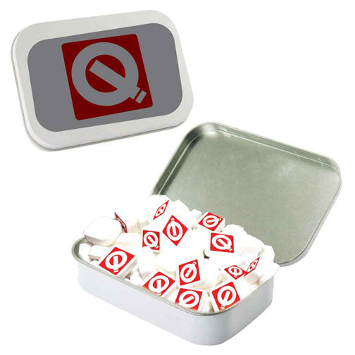 Large Tin With Printed Mints