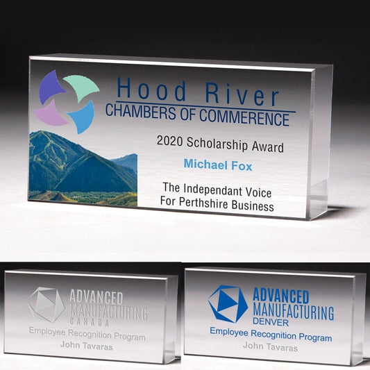 The Cube Award w/4-Color Process (2 1/2"x 5"x 1")