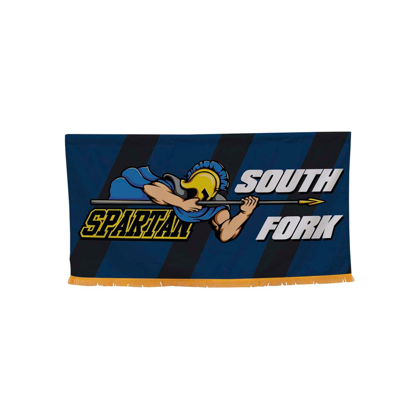 3' x 6' Parade Banner Straight Bottom Graphic with Gold Fringe