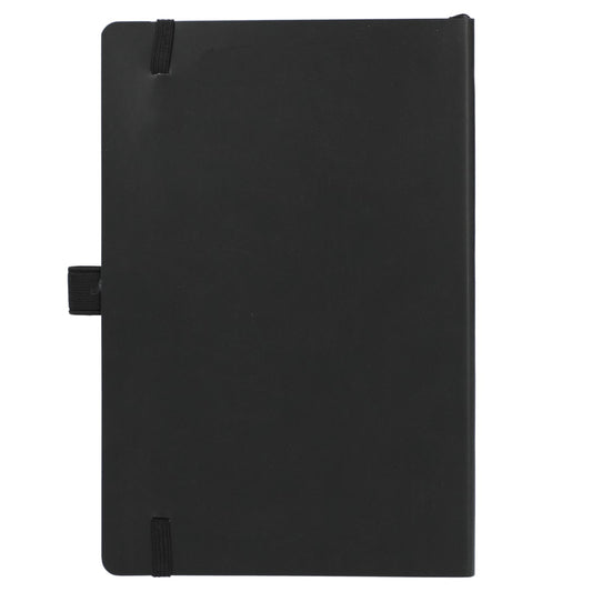 Front View of Black 5.5" x 8.5” Skiva Soft Bound Journal