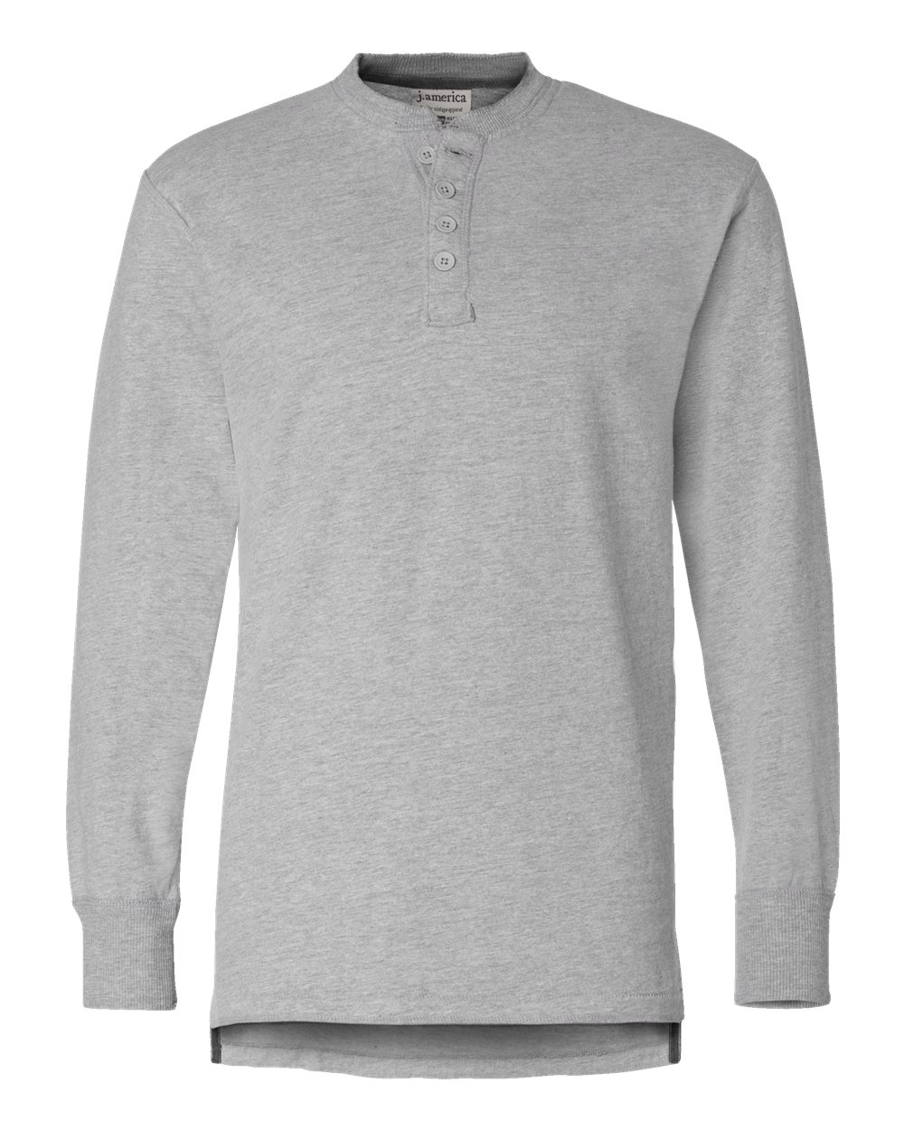 Men's Vintage Brushed Jersey Henley - 8244
