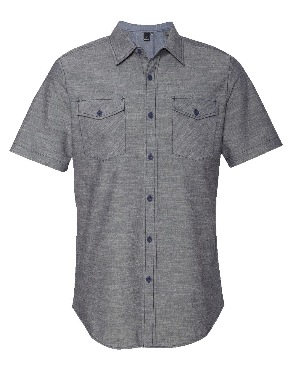 Men's Chambray Short Sleeve Shirt - 9255