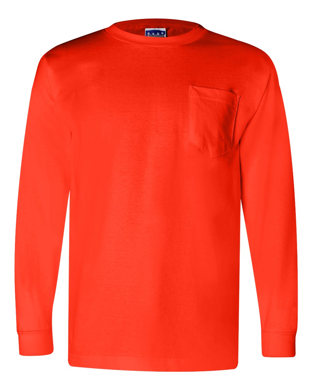 Unisex Union-Made Long Sleeve Pocket T-Shirt - 3055