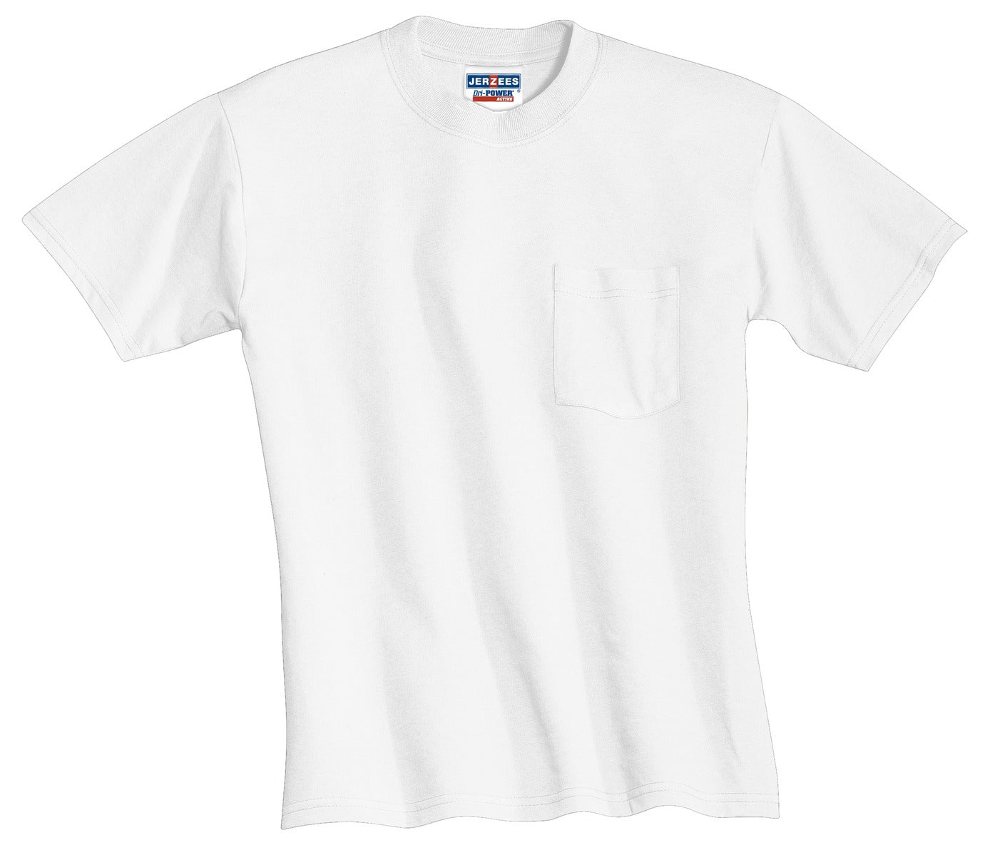 Jerzees - Dri-Power 50/50 Cotton/Poly Pocket T-Shirt. 29MP