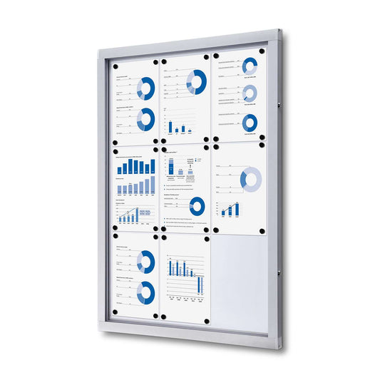 29"W x 40"H Indoor Enclosed Bulletin Board Safety Corner